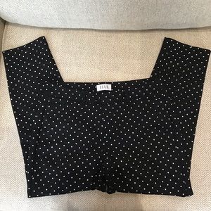 Elle Black/White Polka Dot Ankle Pant